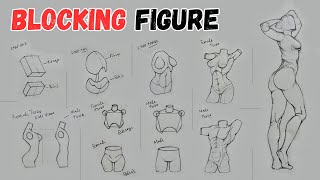 How to draw TORSO from basic Shapes to a full figure
