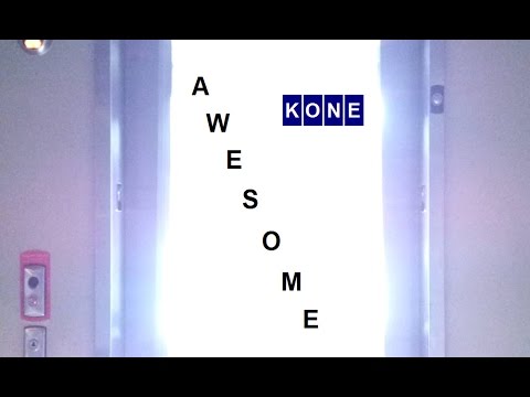 Awesome Kone EcoDisc MRL Traction Scenic Elevator at Mody Plaza in Sugar Land, TX.