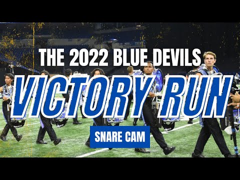 The Blue Devils 2022 - Victory Run Headcam (Snare Drum)
