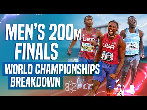 Men's 200m World Championship Finals Breakdown Noah Lyles Takes The 100 and 200m Gold Medal