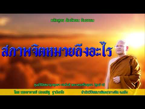 สภาพจิตหมายถึงอะไร โดยพระอาจารย์ประเสริฐ ฐานังกโร 11/63
