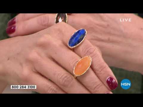 Connie Craig Carroll Jewelry Avery Gemstone East/West Ha...