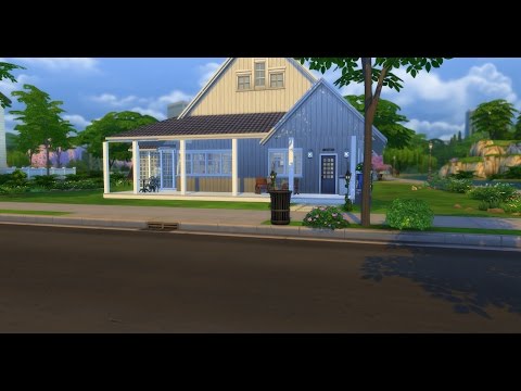 The Sims 4: Speed build - Modern Family Farmhouse with CC