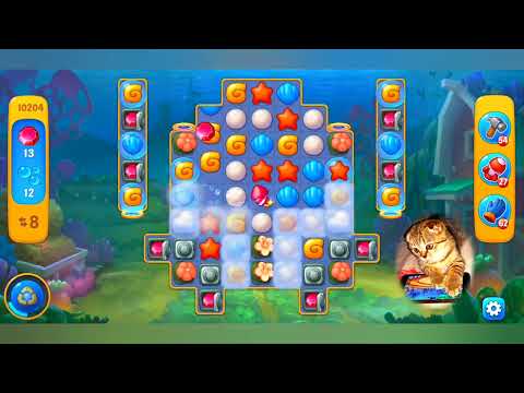 Fishdom 2022, no Boosters,  10204  level  -  прохождение без бустеров,  10204  уровень.