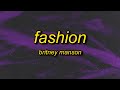 Britney Manson - FΛSHION (Lyrics) | make it to the high fashion