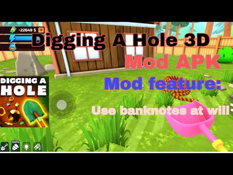 Digging A Hole 3D Mod APK Gameplay - Free to use money