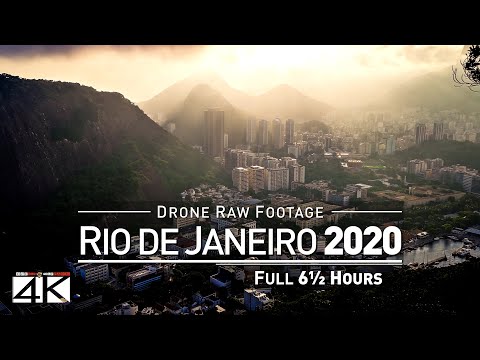 【4K】Drone RAW Footage | This is BRAZIL 2020 | Rio de Janeiro | Full 6 Hours | UltraHD Stock Video