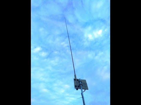 ham radio 7 to 55 mhz vertical HF  antenna low profile  video 1