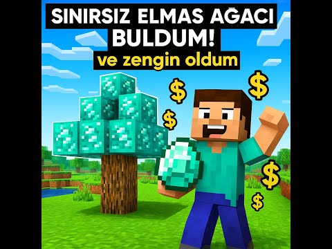 SINIRSIZ ELMAS AĞACI BULDUM VE ZENGİN OLDUM! 🤑 - Minecraft