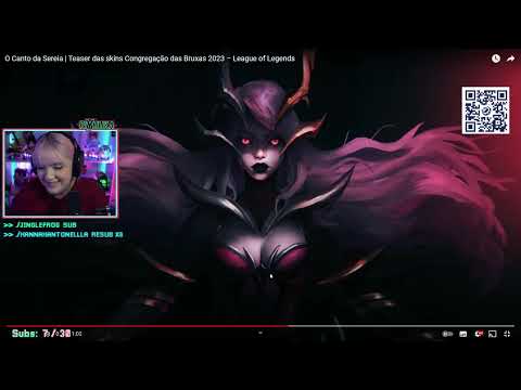 Riyuuka reagindo O Canto da Sereia | Teaser das skins Congregação das Bruxas 2023 – LOL #1