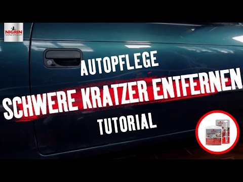Autopflege Tutorial: Schwere Lackkratzer entfernen