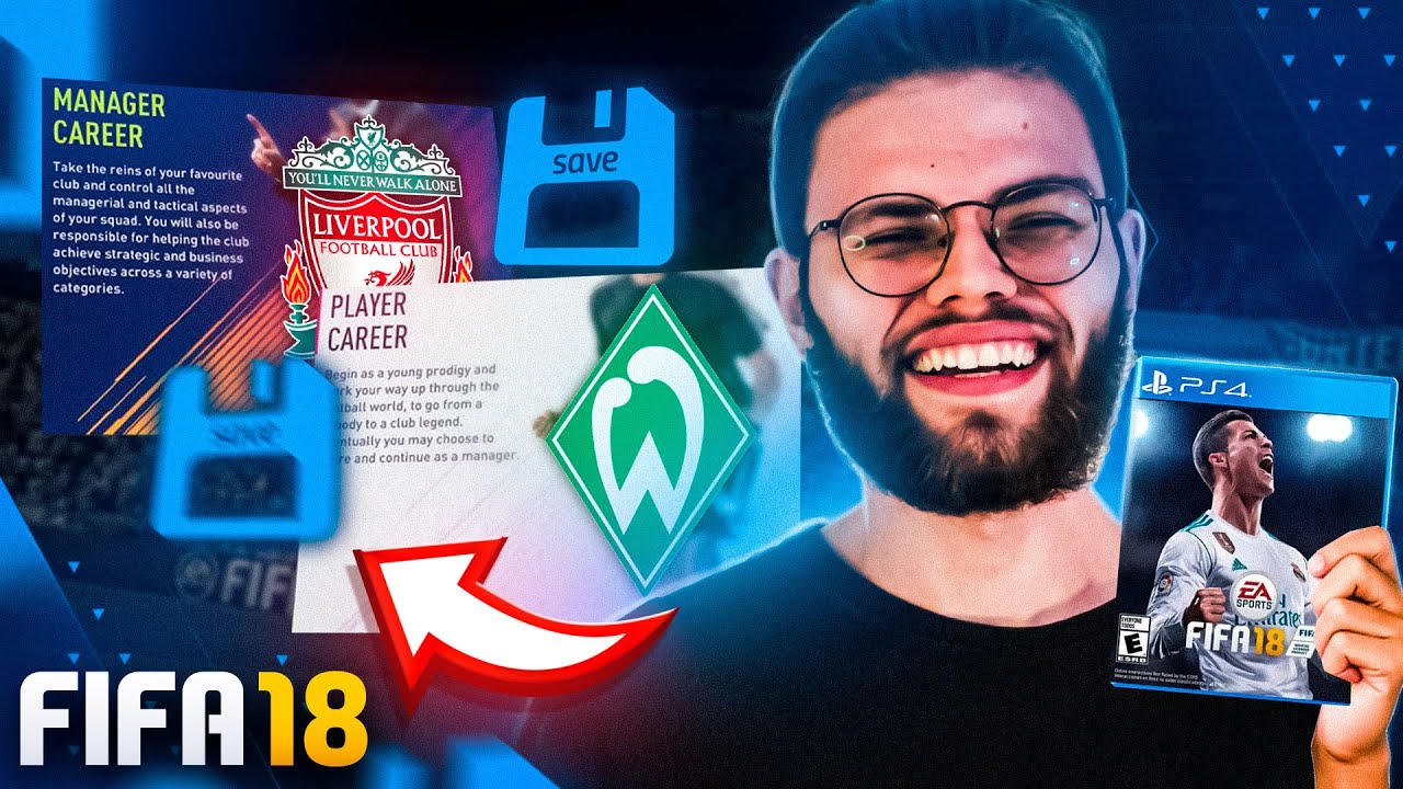 REVISITANDO MINHAS CARREIRAS DO FIFA 18! EU ERA MALUCO!