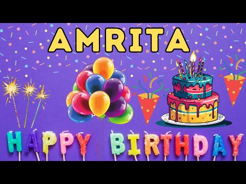 Happy Birthday Amrita, Birthday of Amrita, Best Birthday Wishes