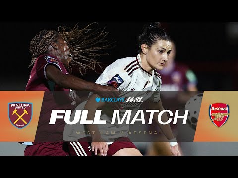 Full Match: West Ham United v Arsenal | Barclays WSL 25/26
