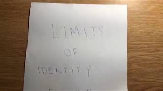 Limit of an Identity Function