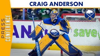 Buffalo Sabres Goalie Craig Anderson After His First Game Back In Ottawa