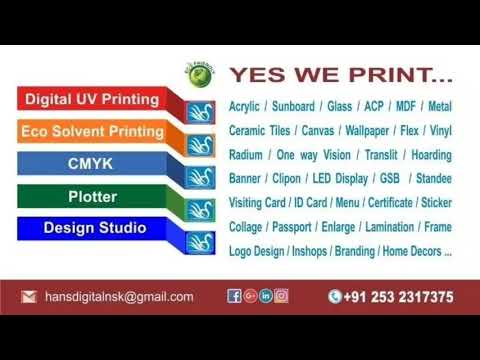 Cmyk & white uv glass printing services, in pan india, print...