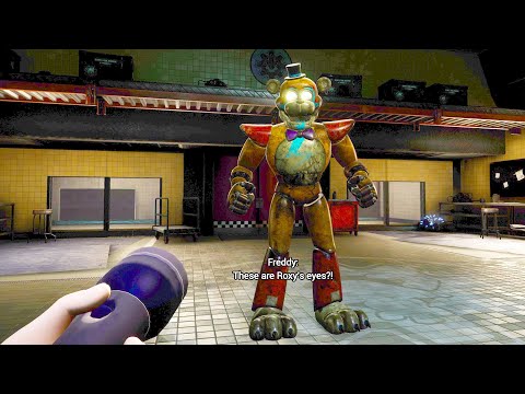 FNAF Security Breach - Freddy's Reaction to Gregory stealing Roxy's Eyes (2021)