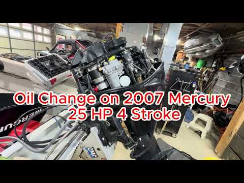 How to change the oil on a 25 HP 4 Stroke Outboard Motor