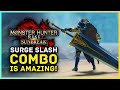 Monster Hunter Rise Sunbreak - Great Sword's Surge Slash Combo is AMAZING!