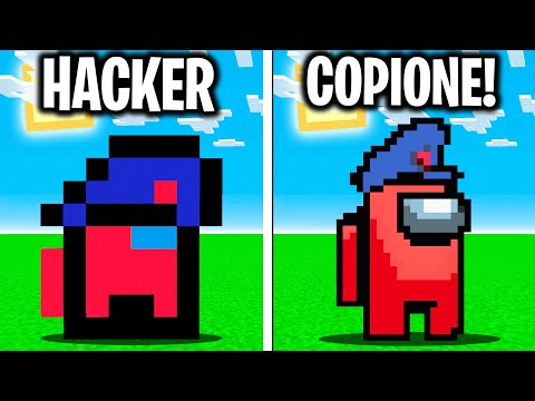 UN HACKER usa le HACK per BARARE nella GARA DEI COPIONI MA..Minecraft