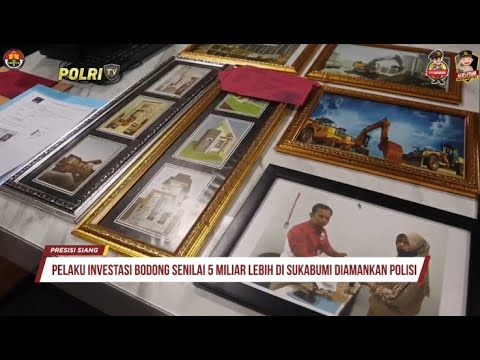 PELAKU INVESTASI BODONG SENILAI 5 MILIAR LEBIH DI SUKABUMI DIAMANKAN POLISI