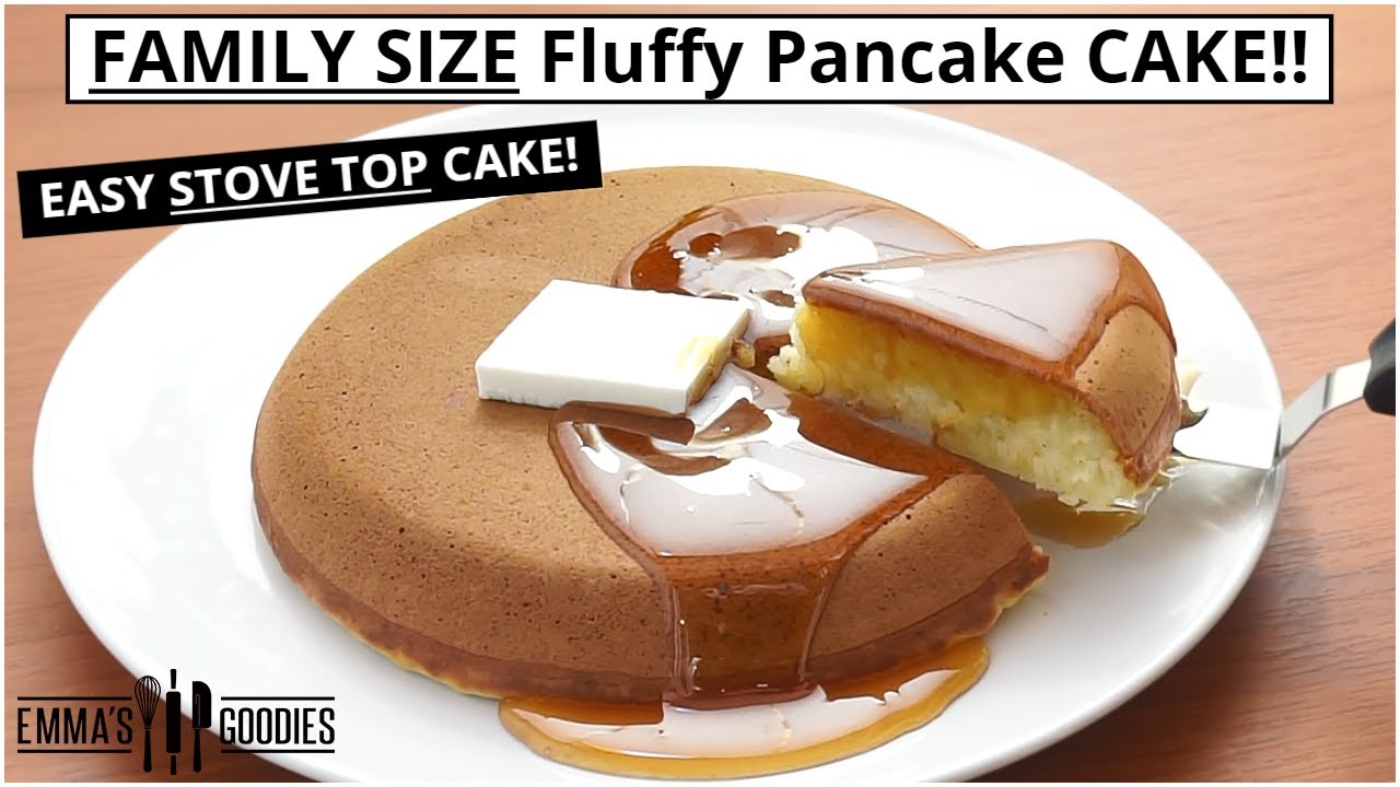 Fluffy Pancake CAKE! When You Want Cake For Breakfast!