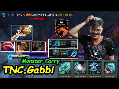 TNC.Gabbi [Phantom Assassin] Arcana Monster Carry Pro Critical Rampage Dota 2 pro Gameplay 7.26
