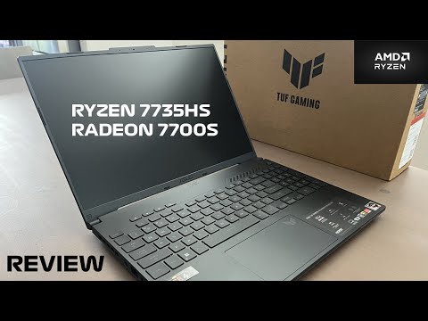 Gaming Laptop with AMD Ryzen 7 7735HS(8C/16T,Up to 4.75GHz), 16" FHD Screen Laptop Computer with AMD Radeon™ 680M Graphics, 16GB DDR5 512GB SSD Laptops, Windows 11, WiFi-6, Type-C, Webcam Cover Slide video review thumbnail