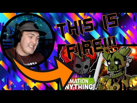 MAN BEHIND THE LAUGHTER | Tricky the Clown vs Springtrap - Rap Battle REACTION