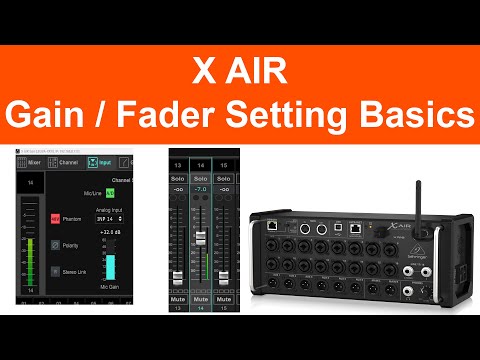 X AIR - Gain/Fader Setting Basics