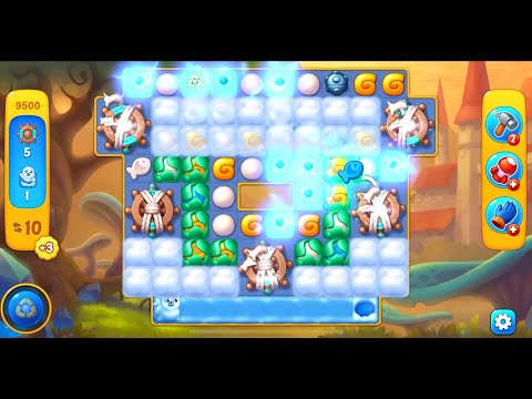 Fishdom level 9500 with a puzzle (с головоломкой)