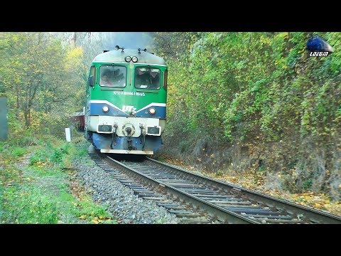 LDE2100 60-0004-1 & Marfar UTZ Freight Train in Defileul Crișului Repede Canyon - 12 November 2019