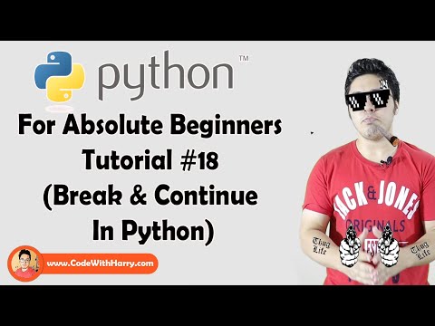 Break Continue Statements In Python | Python Tutorials For Absolute Beginners In Hindi 18