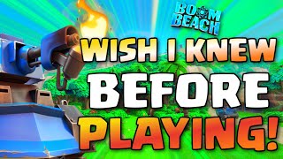 10 Things i WISH i KNEW Before Playing Boom Beach!
