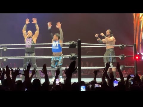 Jey Uso gets @WWE World Champion Damian Priest & Drew McIntyre to #yeet with #WWEWhitePlains fans