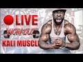 HOME WORKOUT (🔴 LIVE) | CHEST & SHOULDERS | KALI MUSCLE