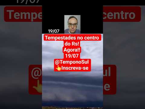 Forte chuva no Rs,agora! #chuvas #alerta #tempestade #clima