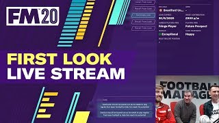 Football Manager 2020 | First Look Live Stream | Gameplay Footage