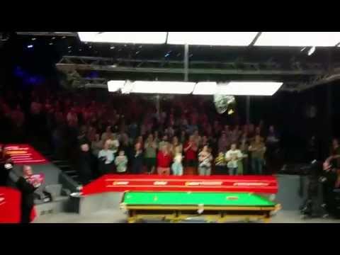 A minute's applause in memory of Paul Hunter at the World Snooker Championship WSC