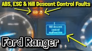 Ford Ranger With Multiple Faults, ABS ESC & Hill Descent Control Malfunction - Problem Solved