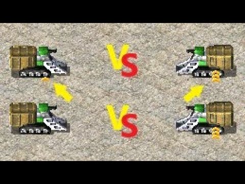 Green and Veteran War Miners vs Elite - Red Alert 2