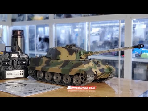 Revisão Rc Tank Alemanha King Tiger escala 1/16.
