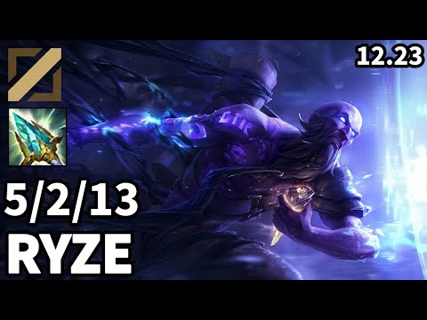 Ryze Mid vs Qiyana - KR Master | Patch 12.23