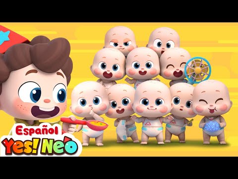 Diez Bebecitos Están Enfermos | Yes! Neo - Canciones y Caricaturas para Niños