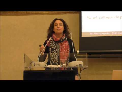 Max Weber Lecture by Barbara Petrongolo (Queen Mary University London), 18 January 2017