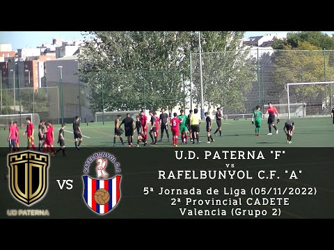 Jornada 5 - Liga CADETE 22/23 - U.D. Paterna "F" - Rafelbunyol C.F. "A" - 05/11/2022