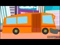 HooplaKidz Wheels On The Bus Orange Bus
