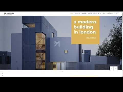 Modrox Architecture And Interior WordPress Theme