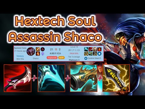 Hextech Soul Lethality Crit Shaco Jungle - S12 [League of Legends] Full Gameplay - Infernal Shaco